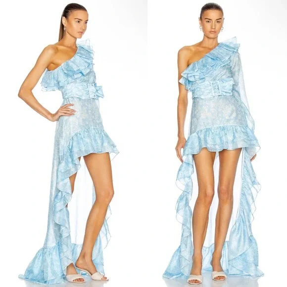 NWT Atoir The Whirlwind Dress in Ocean Paisley Blue - Size US 6 - Picture 1 of 7